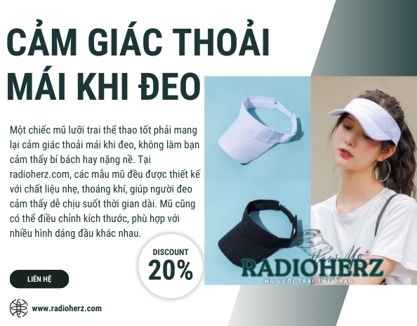 image banner liên kết chương trình tại Mũ lưỡi trai thể thao radioherz